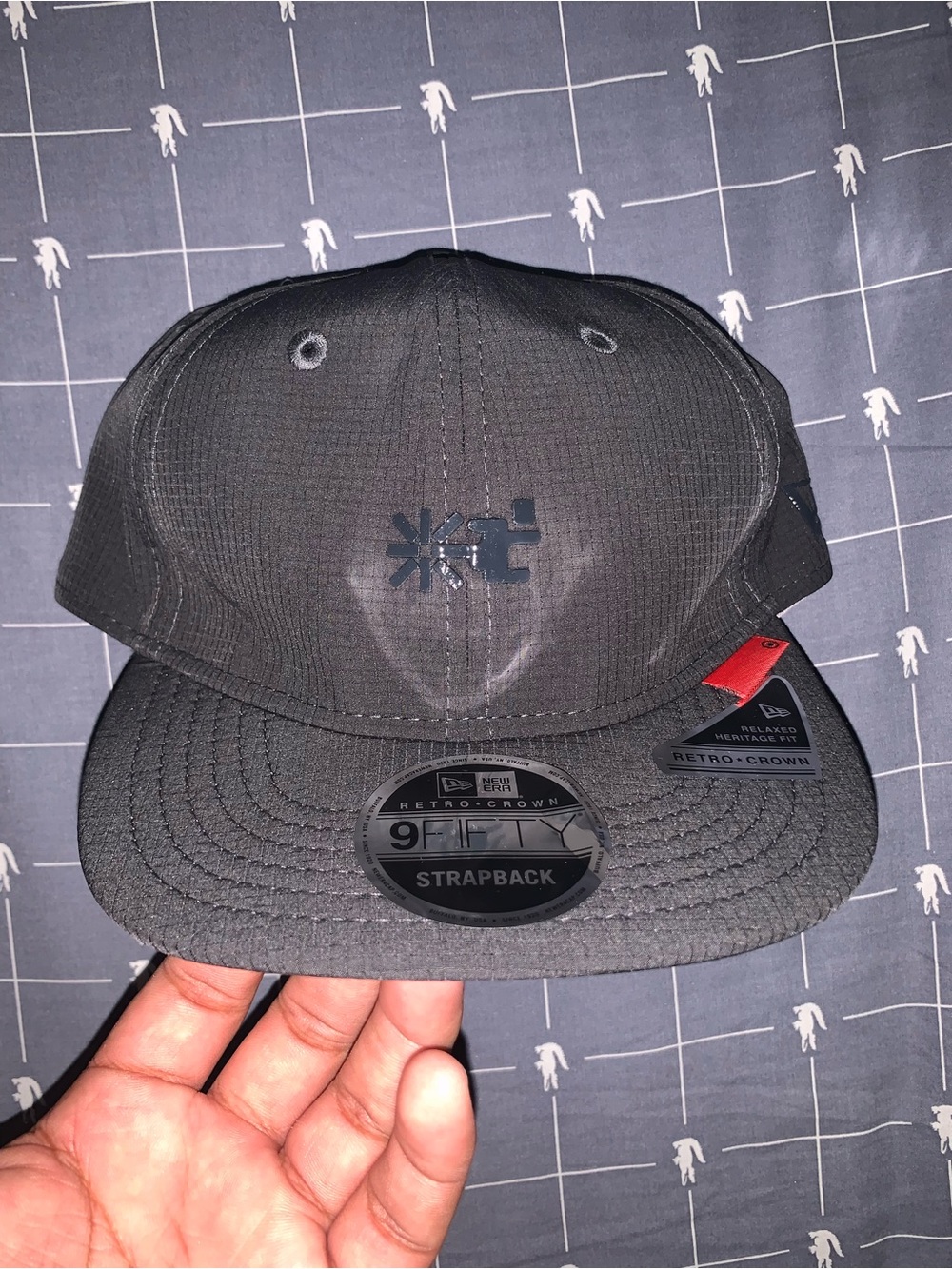 Hermanos Koumori x New Era 9FIFTY Retro Crown Strapback Cap Gray